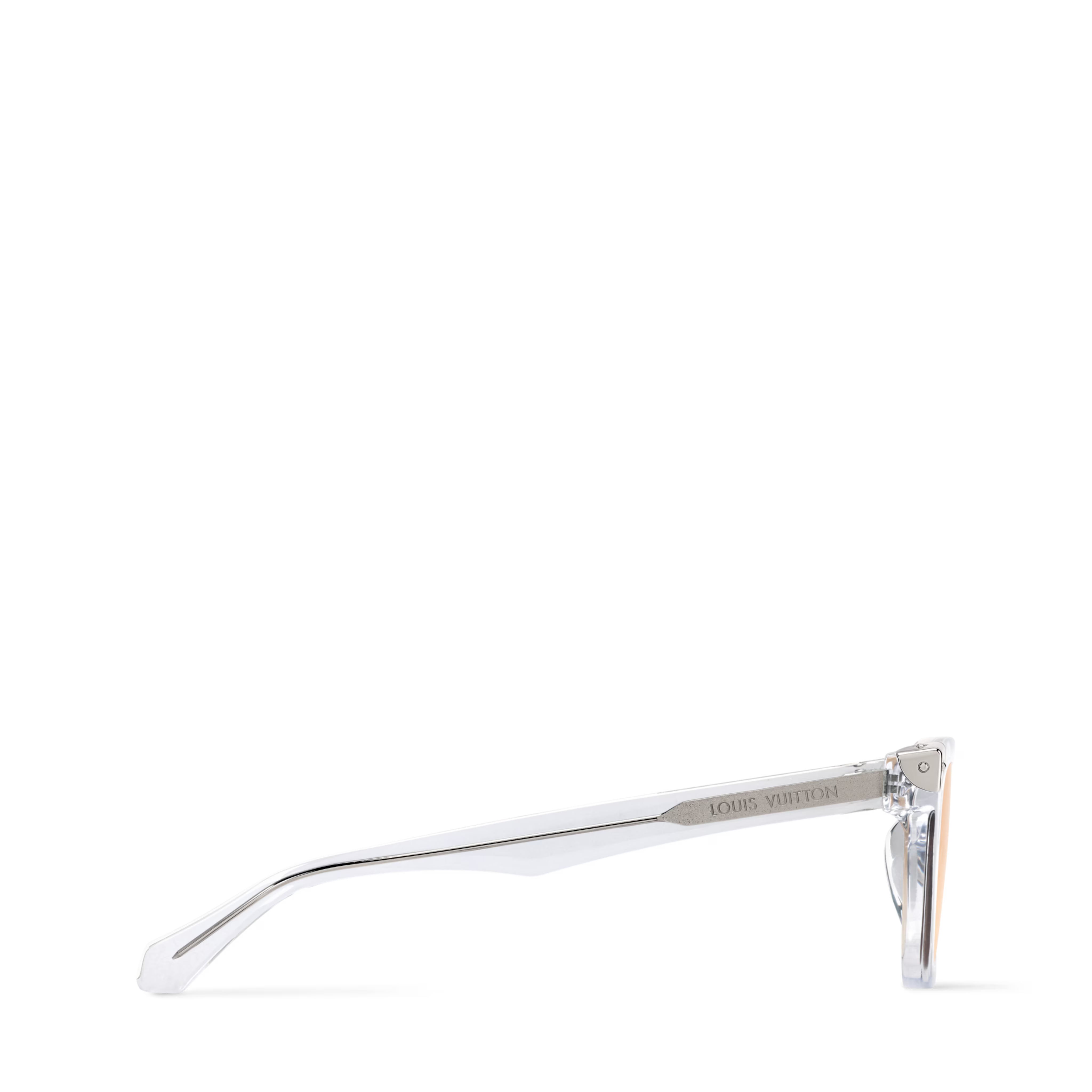 Louis Vuitton Men Square Frame Transparent Sunglasses