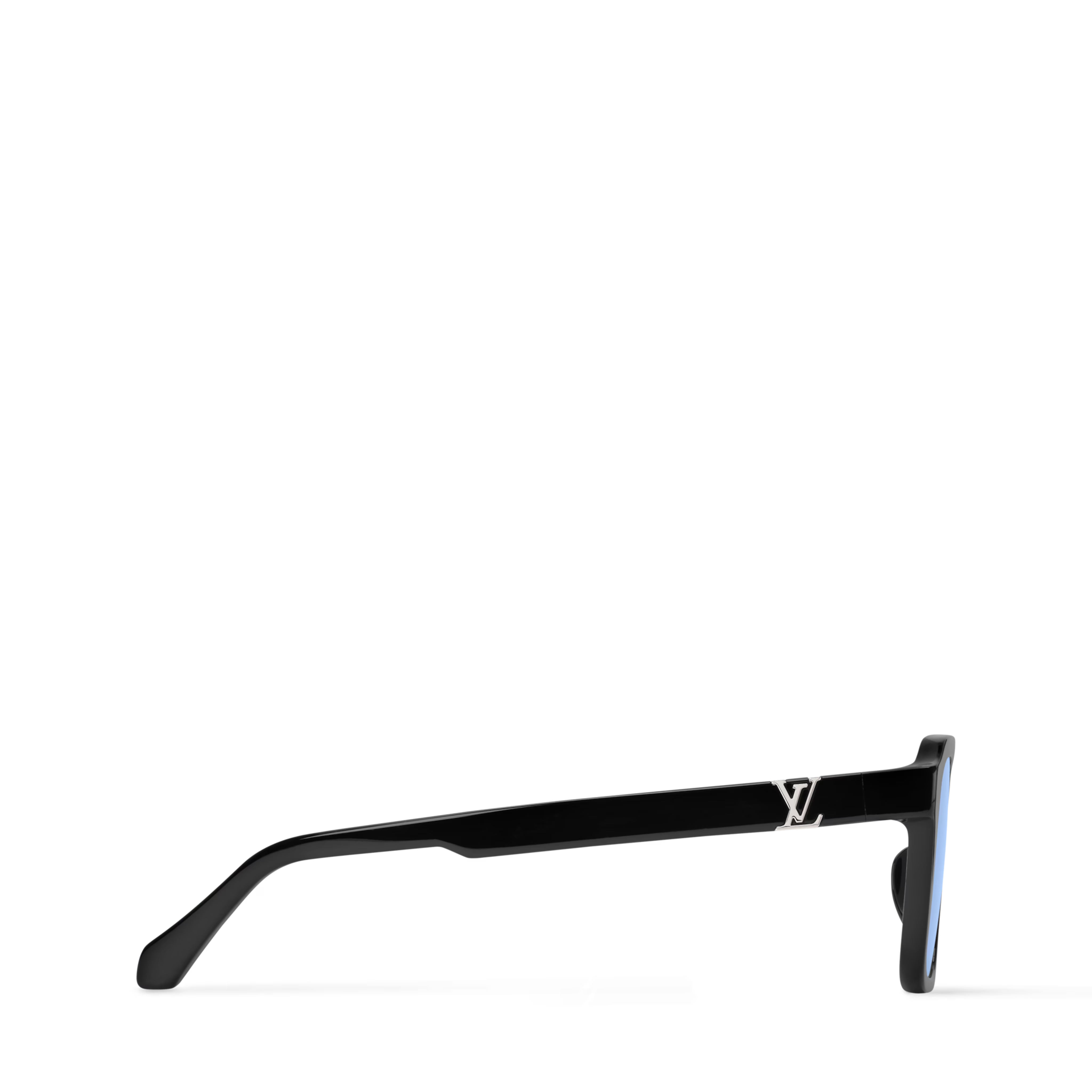 Louis Vuitton Men Square Frame Soft Black Sunglasses
