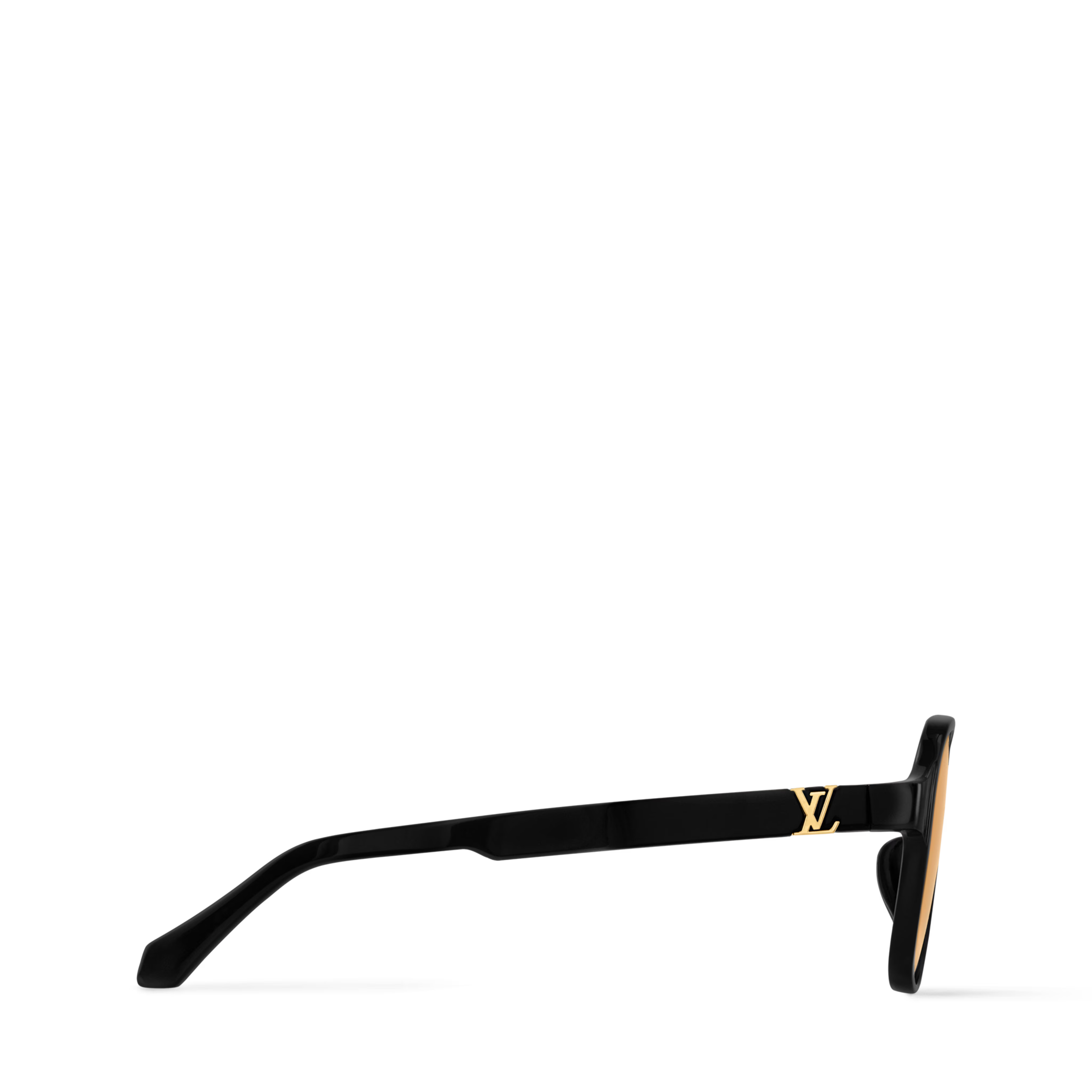 Louis Vuitton Men Pilot Frame Black Sunglasses