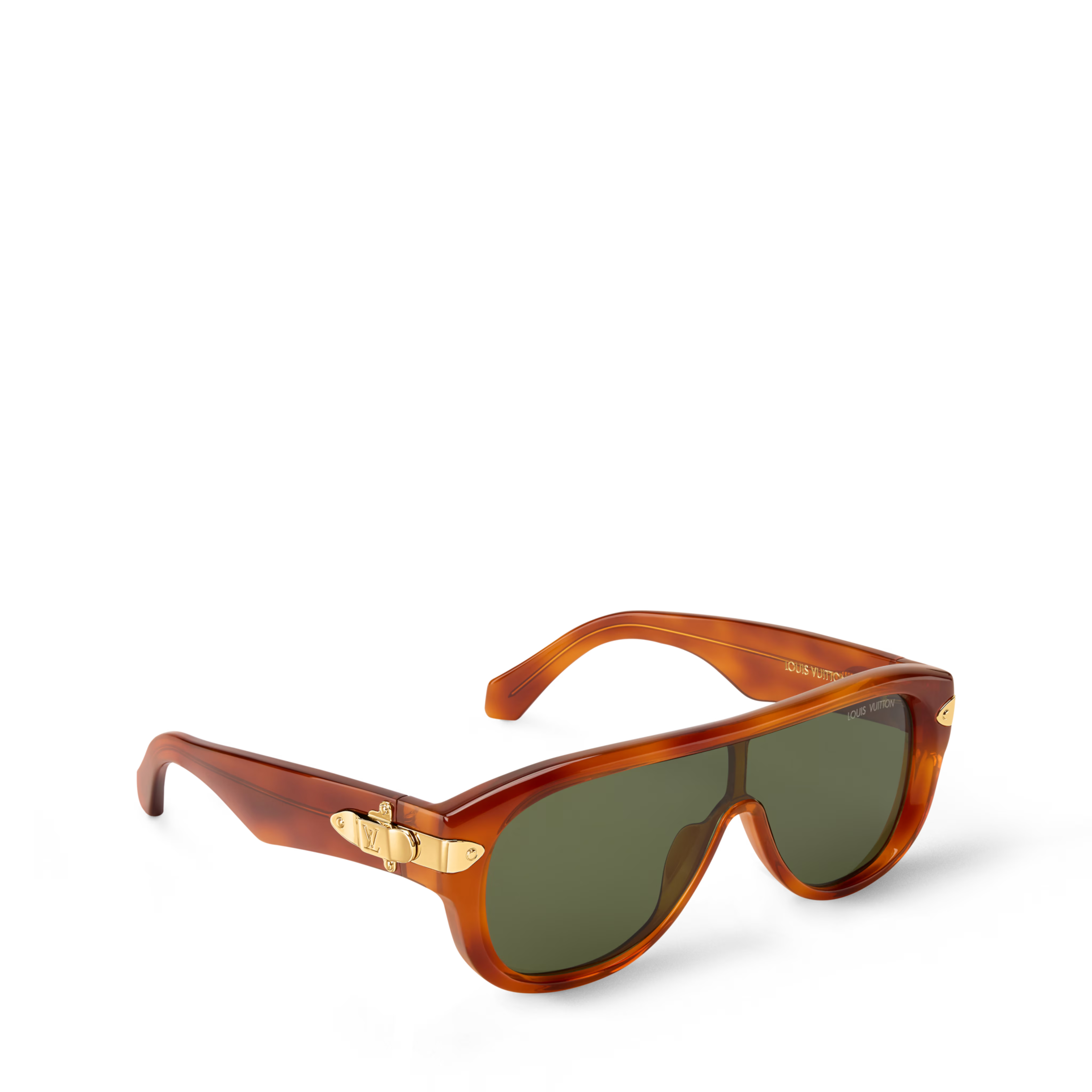 Louis Vuitton Men Mask Frame Dark Tortoise Sunglasses
