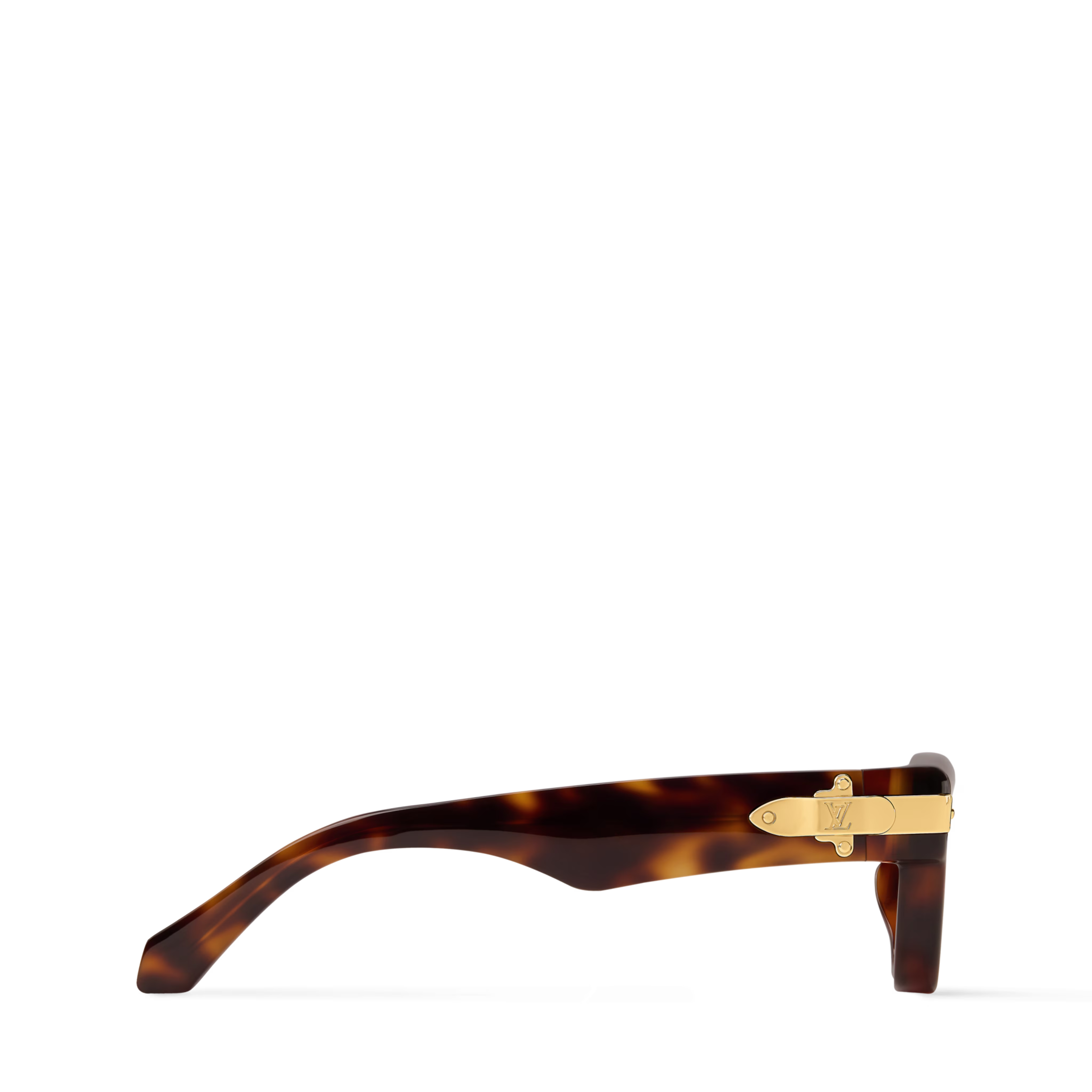 Louis Vuitton Men Square Frame Dark Tortoise Sunglasses