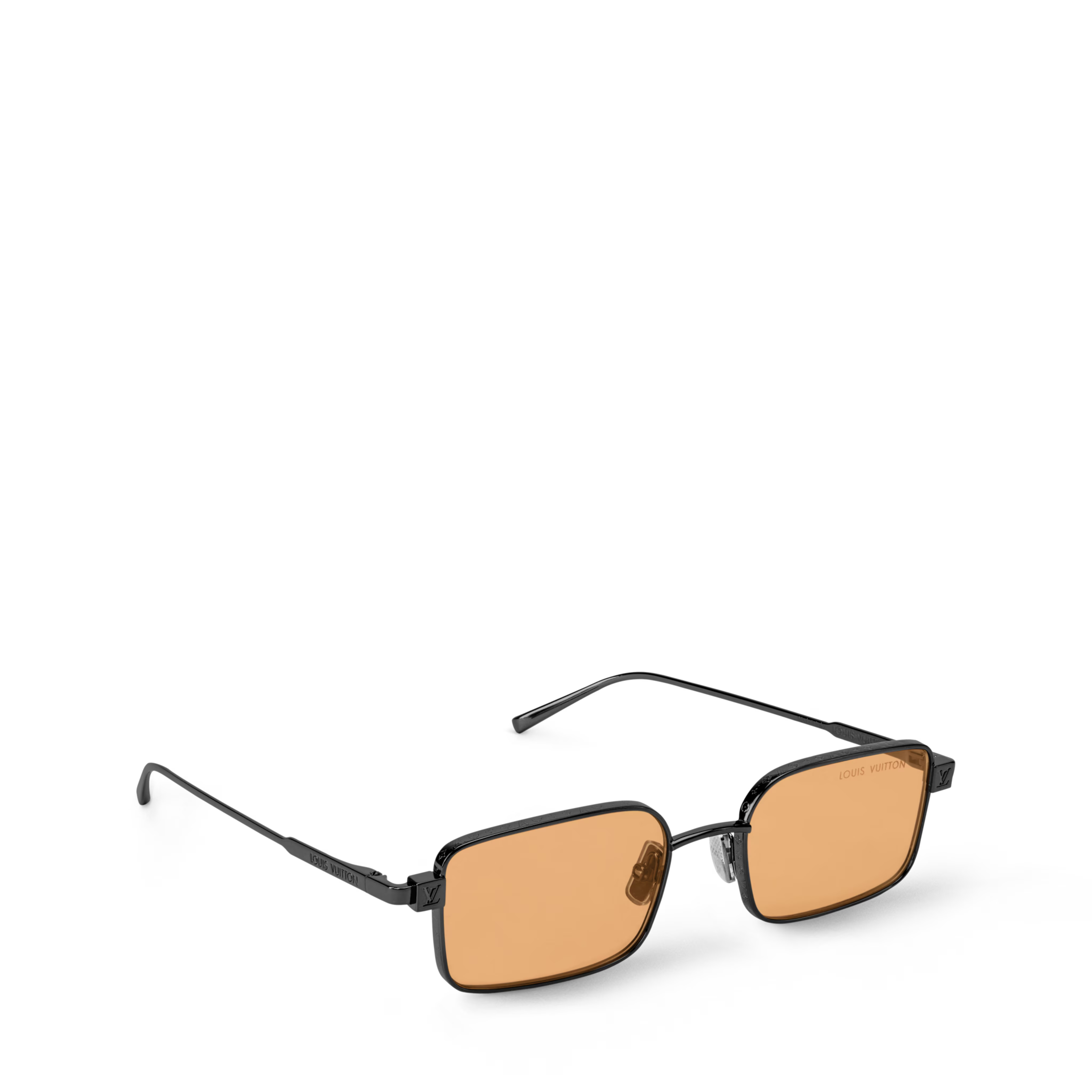 Louis Vuitton Men Square Frame Coal Black Sunglasses