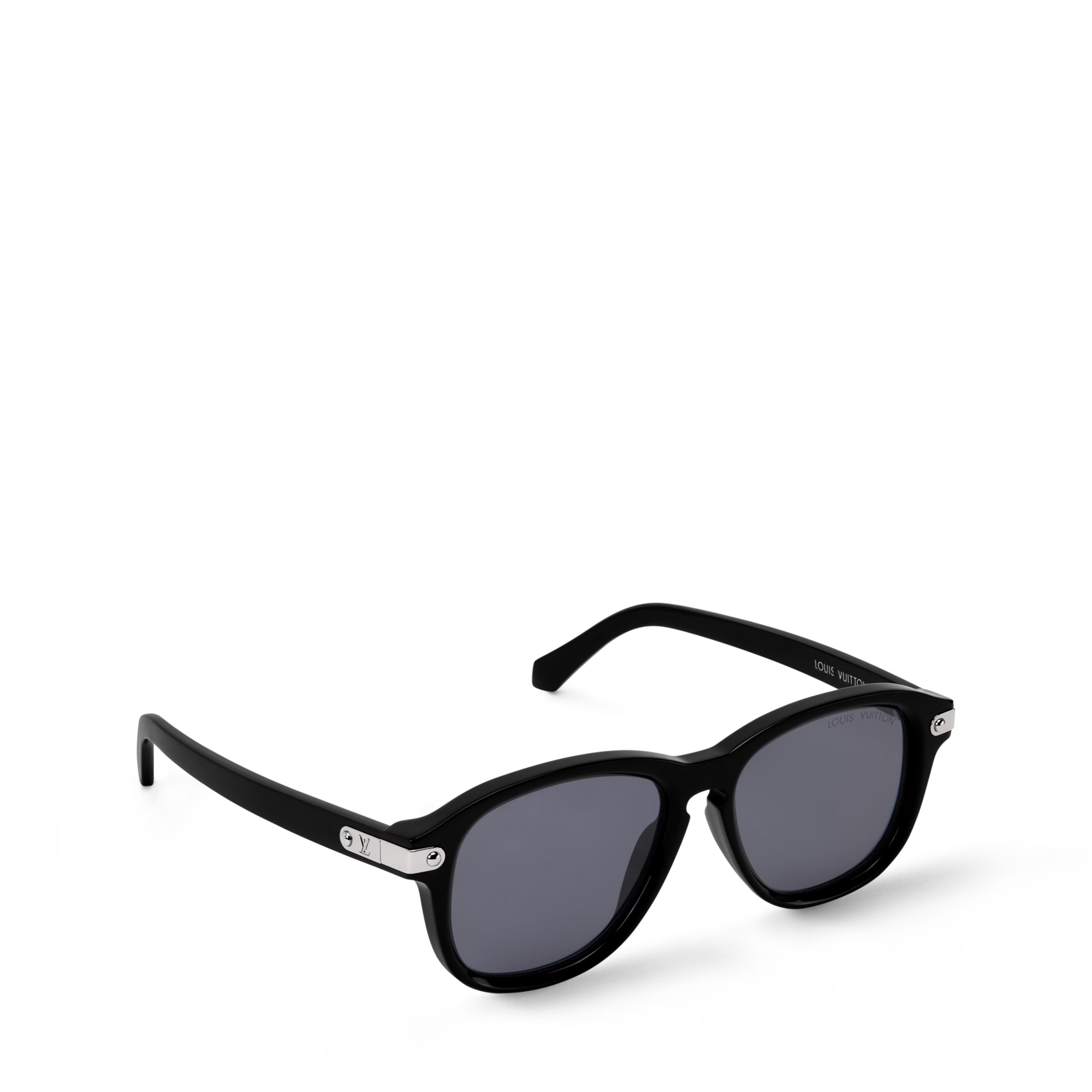 Louis Vuitton Men Aviator Frame Shiny Black Sunglasses