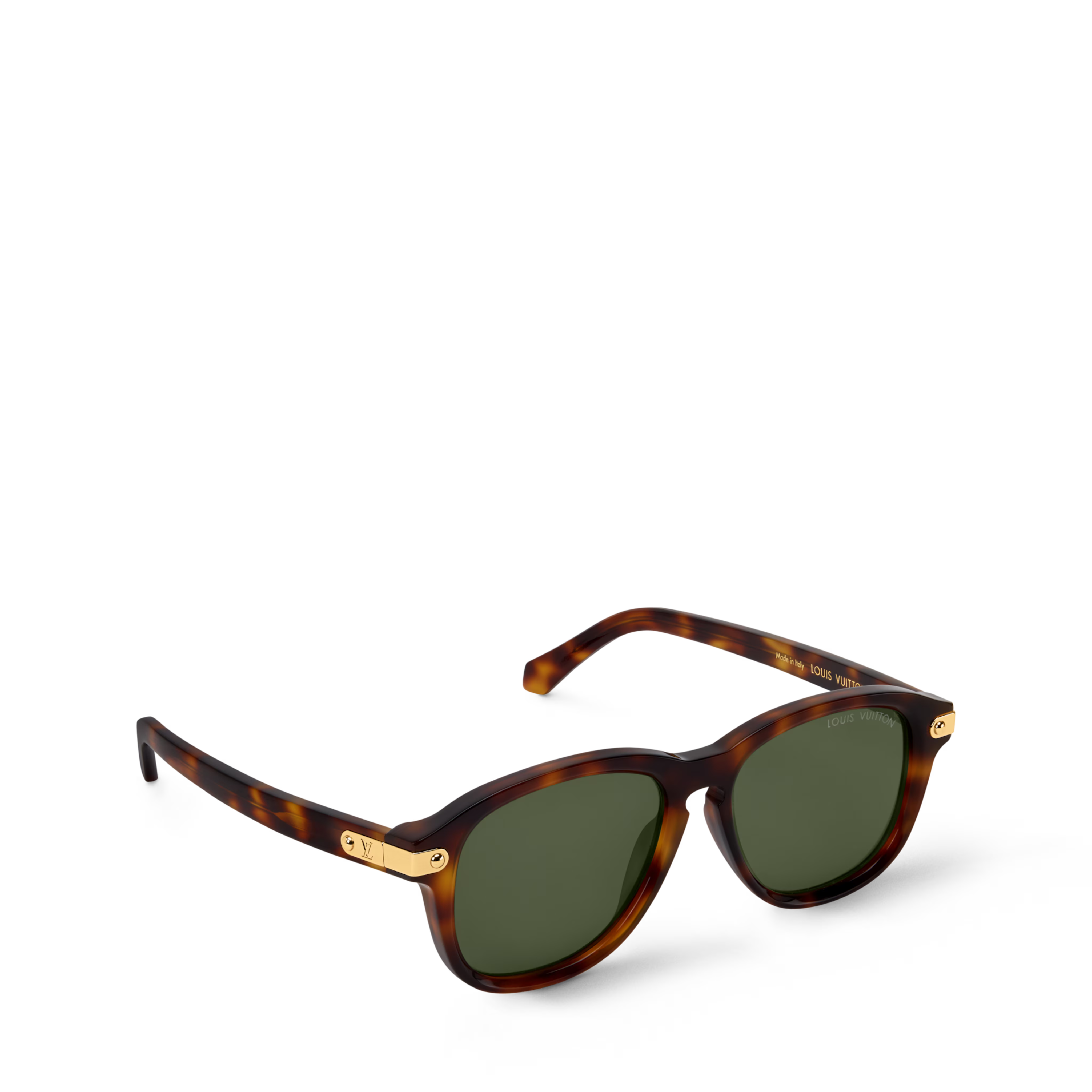 Louis Vuitton Men Aviator Frame Tortoise Sunglasses
