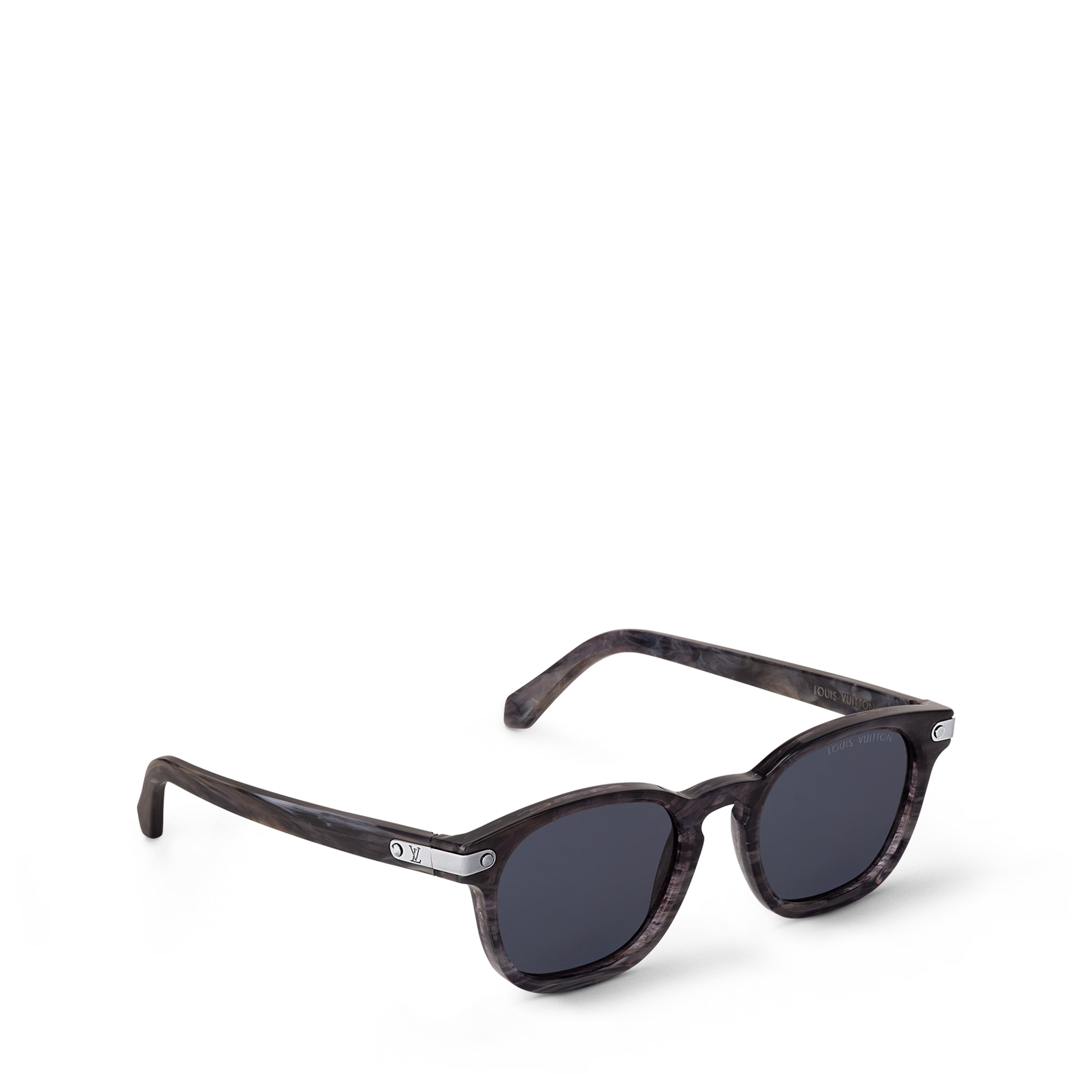 Louis Vuitton Men Aviator Frame Anthracite Marble Sunglasses