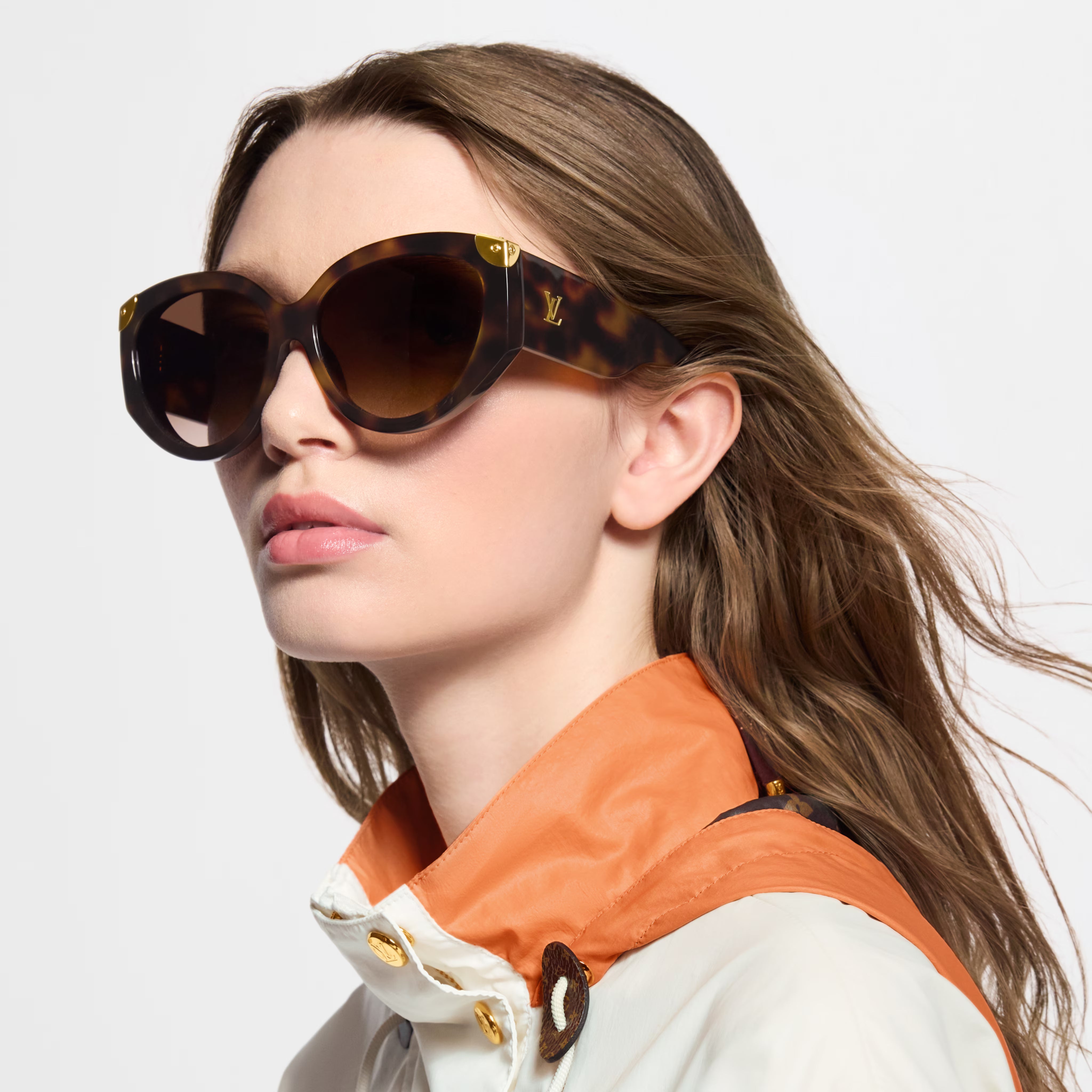 Louis Vuitton Women Z3339E Dark Tortoise Sunglasses