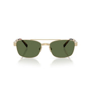 Miu Miu Women / Unisex Double-Bridge Gold / Green Sunglasses 