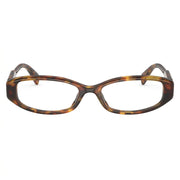 Miu Miu Women MU 06ZV Honey Havana Rectangle Optical Glasses