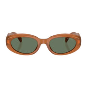 Miu Miu Women Oval Carnelian Opal / Green Sunglasses