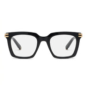 Philipp Plein Men VPP115M 0700 Shiny Black & Gold Eyeglasses