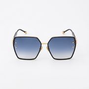 Philipp Plein Plein Queen VPP166S Butterfly Cat-Eye Black / Gold Gradient Sunglasses