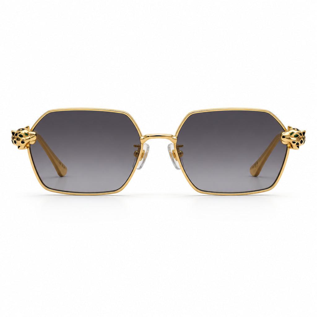 Cartier Panthère de C Women Hexagonal Gradient Grey Sunglasses