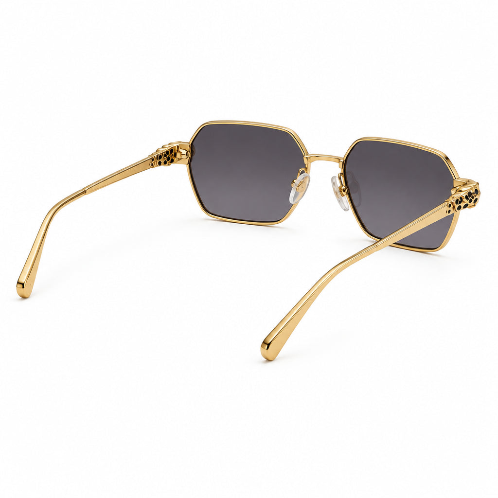 Cartier Panthère de C Women Hexagonal Gradient Grey Sunglasses