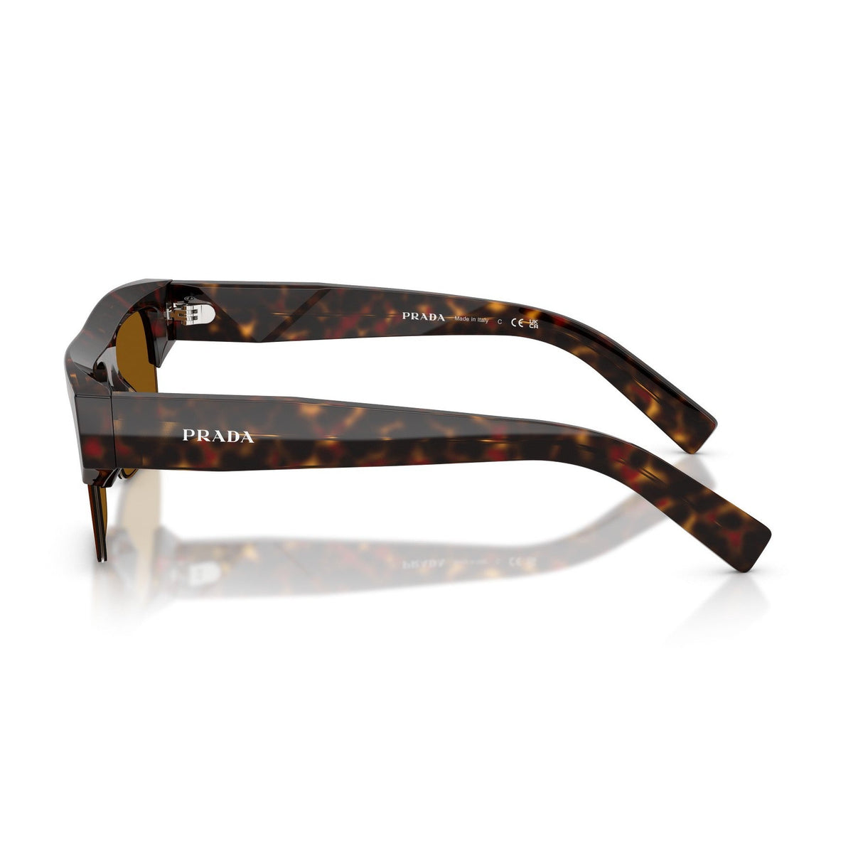 Prada Unisex PR D12SU Tortoise Sunglasses