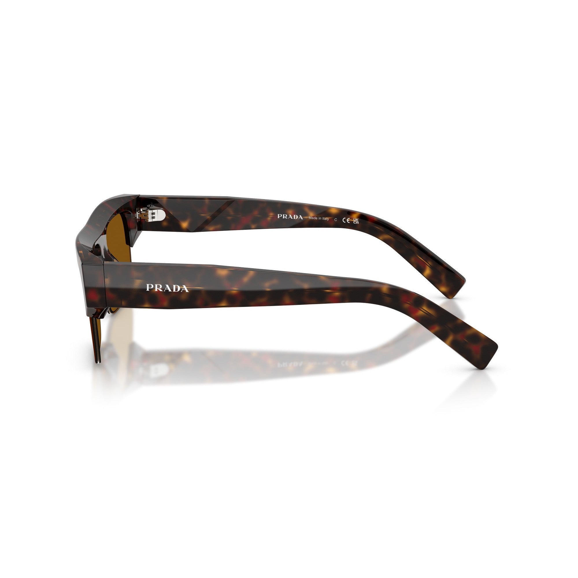 Prada Unisex PR D12SU Tortoise Sunglasses