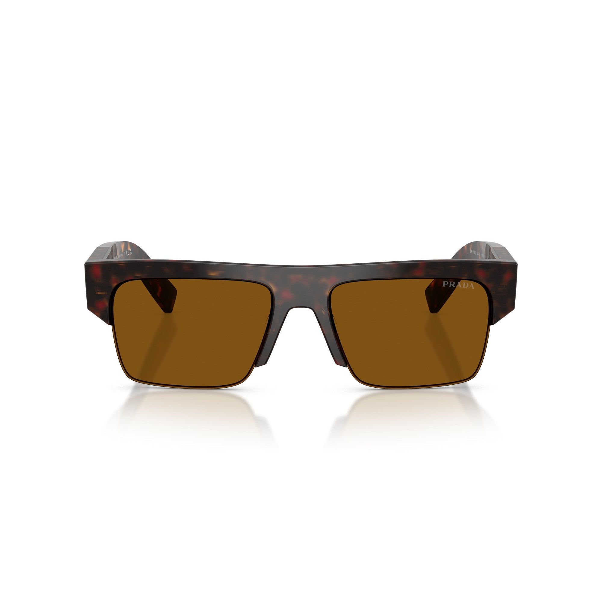 Prada Unisex PR D12SU Tortoise Sunglasses