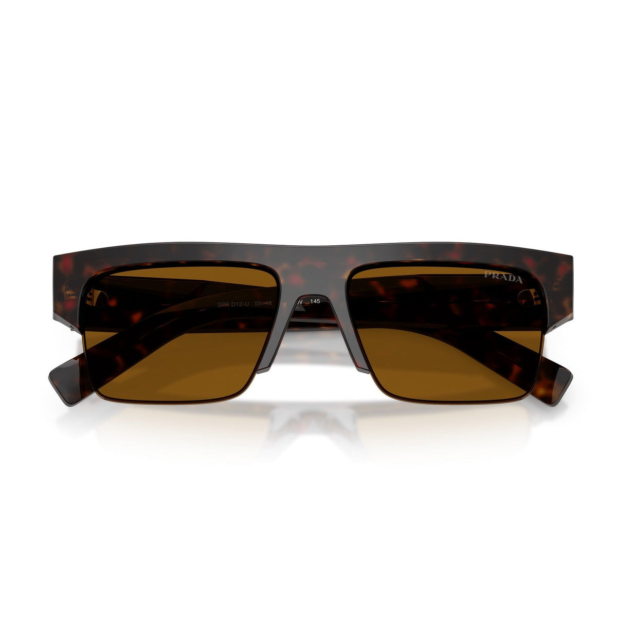 Prada Unisex PR D12SU Tortoise Sunglasses