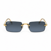 Ray-Ban Unisex Rimless Rectangle Gradient Blue Sunglasses