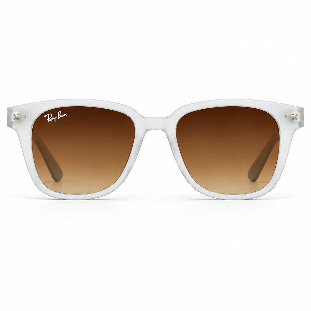 Ray-Ban Transparent Series Unisex Square Brown Gradient Sunglasses