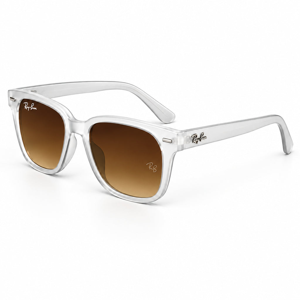 Ray-Ban Transparent Series Unisex Square Brown Gradient Sunglasses