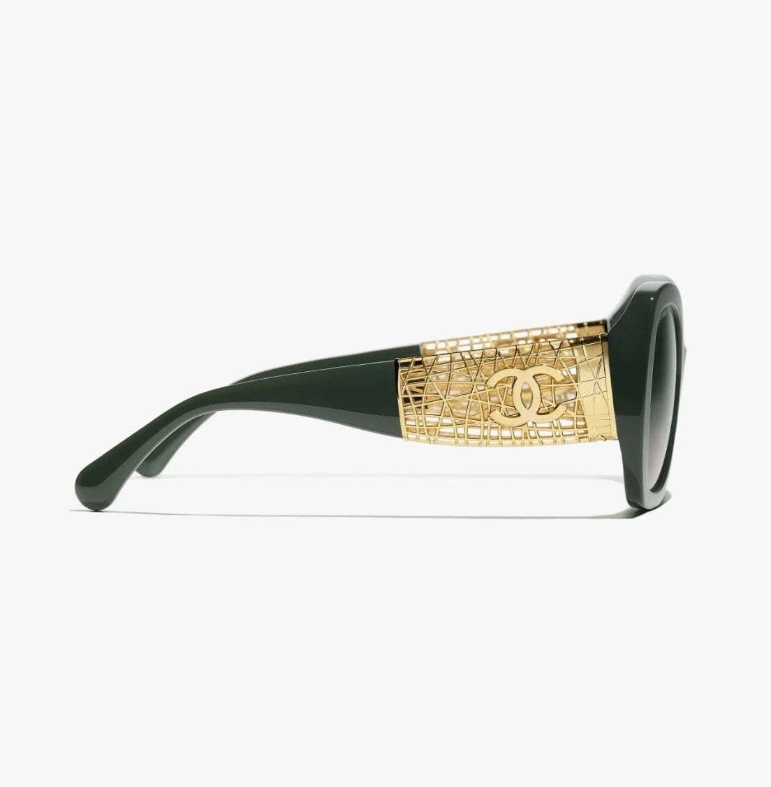 Chanel Women Butterfly Green Sunglasses