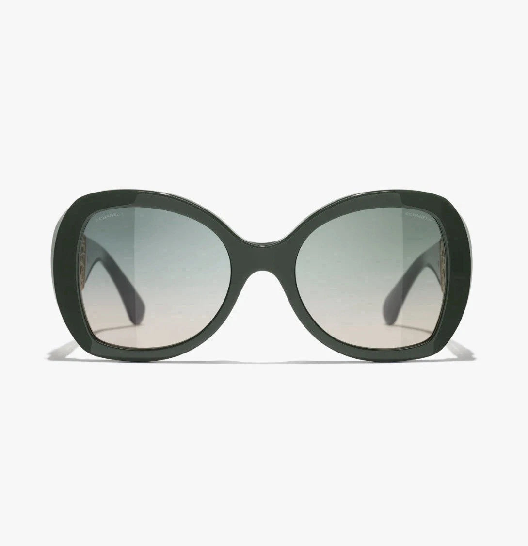 Chanel Women Butterfly Green Sunglasses