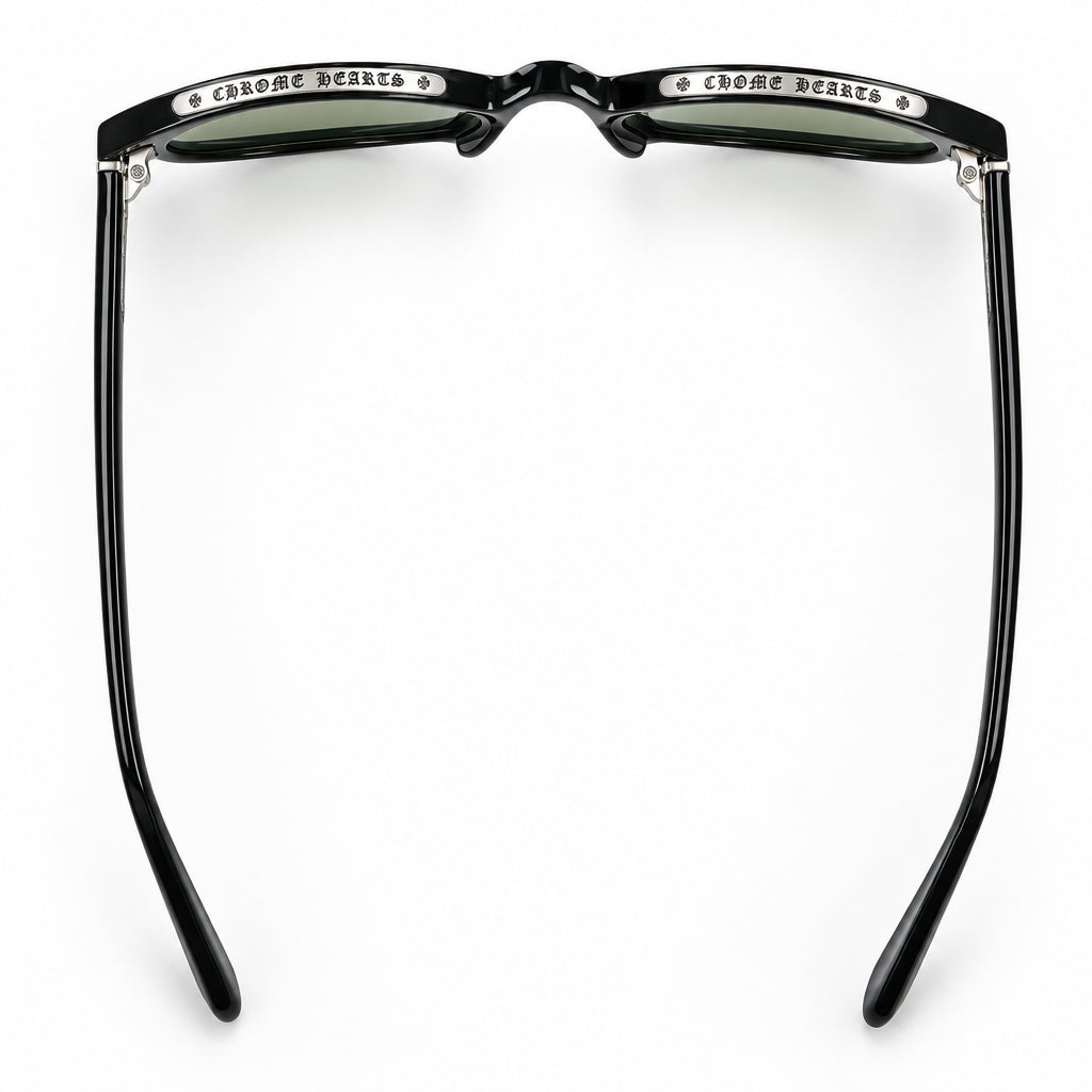 Chrome Hearts Unisex Low Rider Black & Silver Gothic Sunglasses