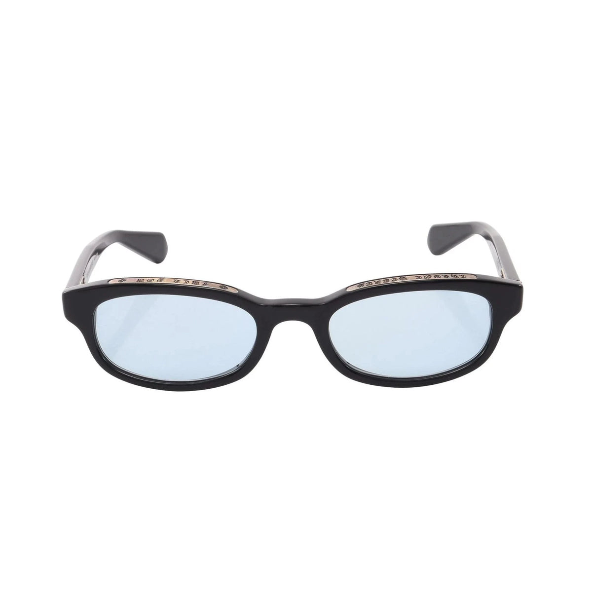 Chrome Hearts Unisex Low Rider Black & Light Blue Gothic Sunglasses