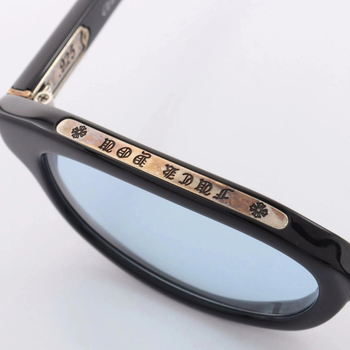 Chrome Hearts Unisex Low Rider Black & Light Blue Gothic Sunglasses