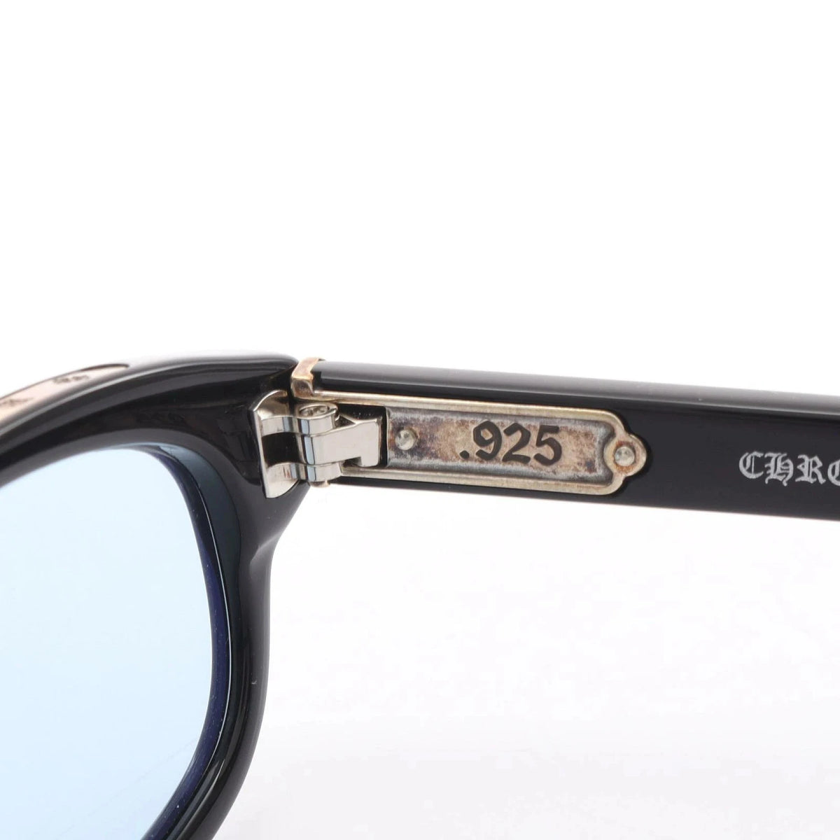 Chrome Hearts Unisex Low Rider Black & Light Blue Gothic Sunglasses
