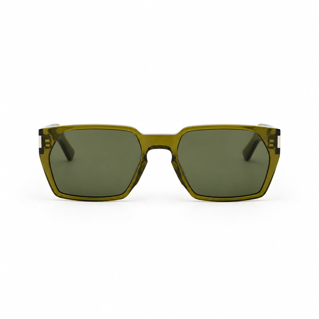 Saint Laurent Men SL 894 Square Transparent Khaki Sunglasses