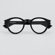 Saint Laurent Unisex SL 792 001 Shiny Solid Black Glasses